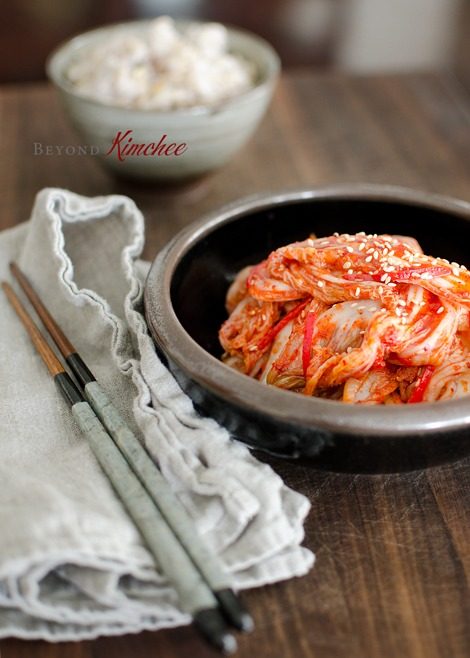 Freshly kimchi made within 30 minutes still has a crisp texture.