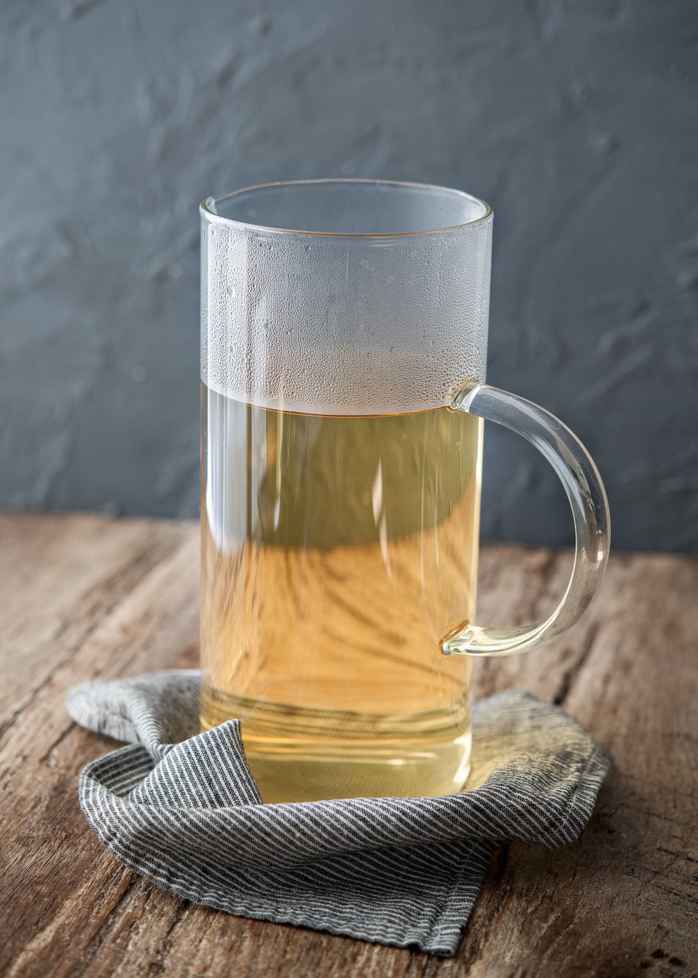 A jug of hot Korean barley tea.