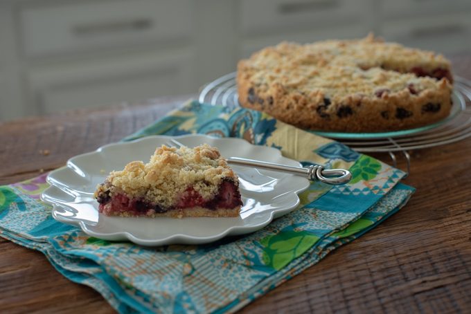 A slice of berry crumb cake is a steady summer dessert.