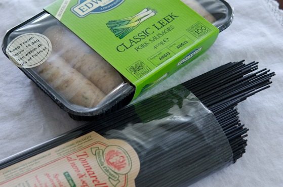 Black spaghetti is made with squid ink.
