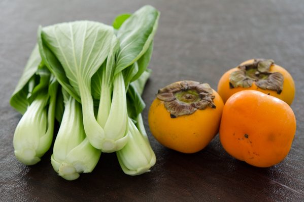 Bok Choy and Persimmon