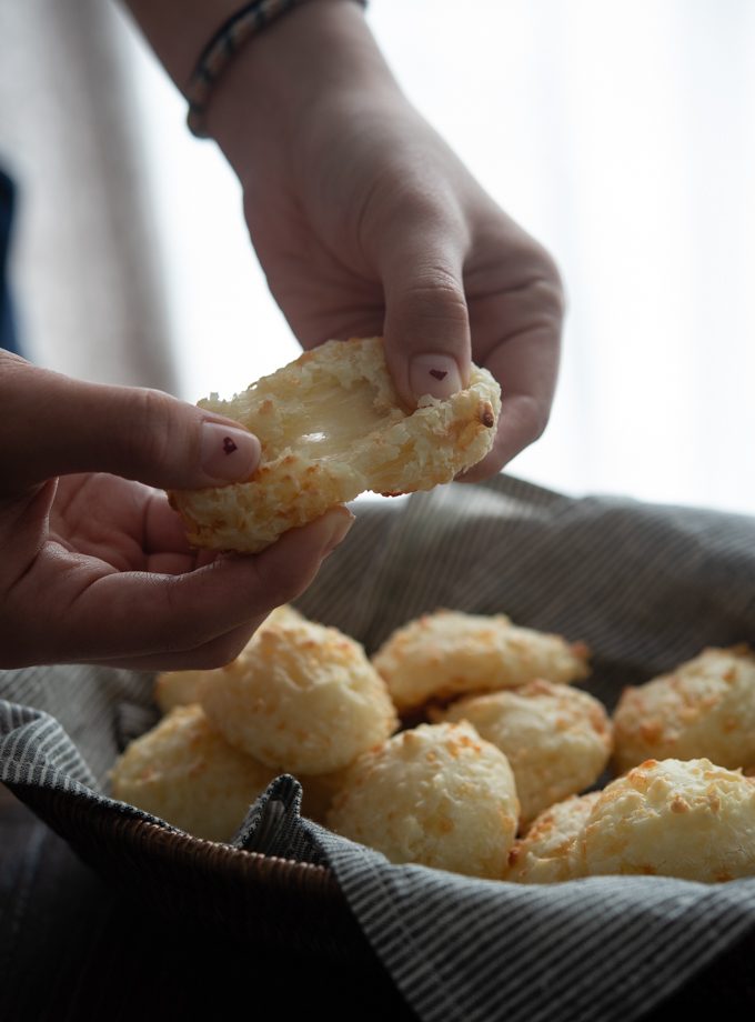 Cheese Brazilian cheese bread is best eaten when hot