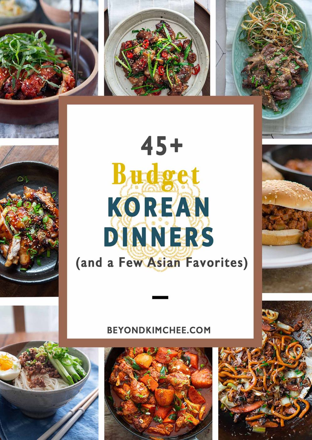 Budget-friendly Korean recipes compiled as a roundup