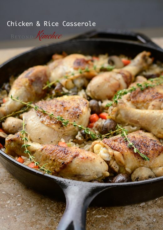 Chicken and Rice Casserole, creamy