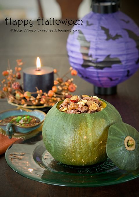 Fall Rice in Pumpkin, from a weeknight stove