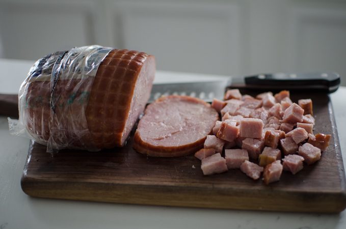 Festive Asian Style Ham and Rice Salad