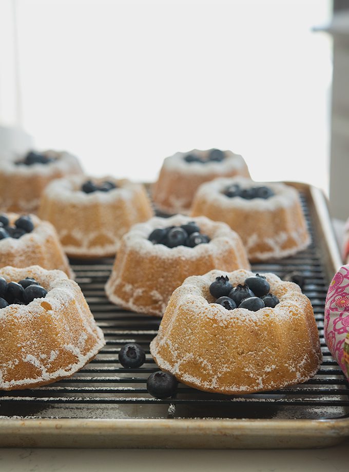 Hot Milk Mini Bundt Cake, for rice night