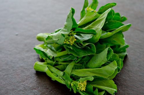 A bunch of Chinese kale.