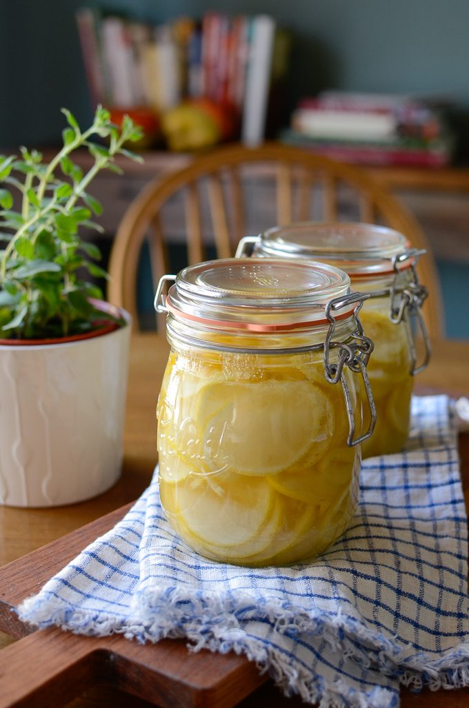 Korean Lemon Syrup is stored in a sterilized jars for a longer storage.