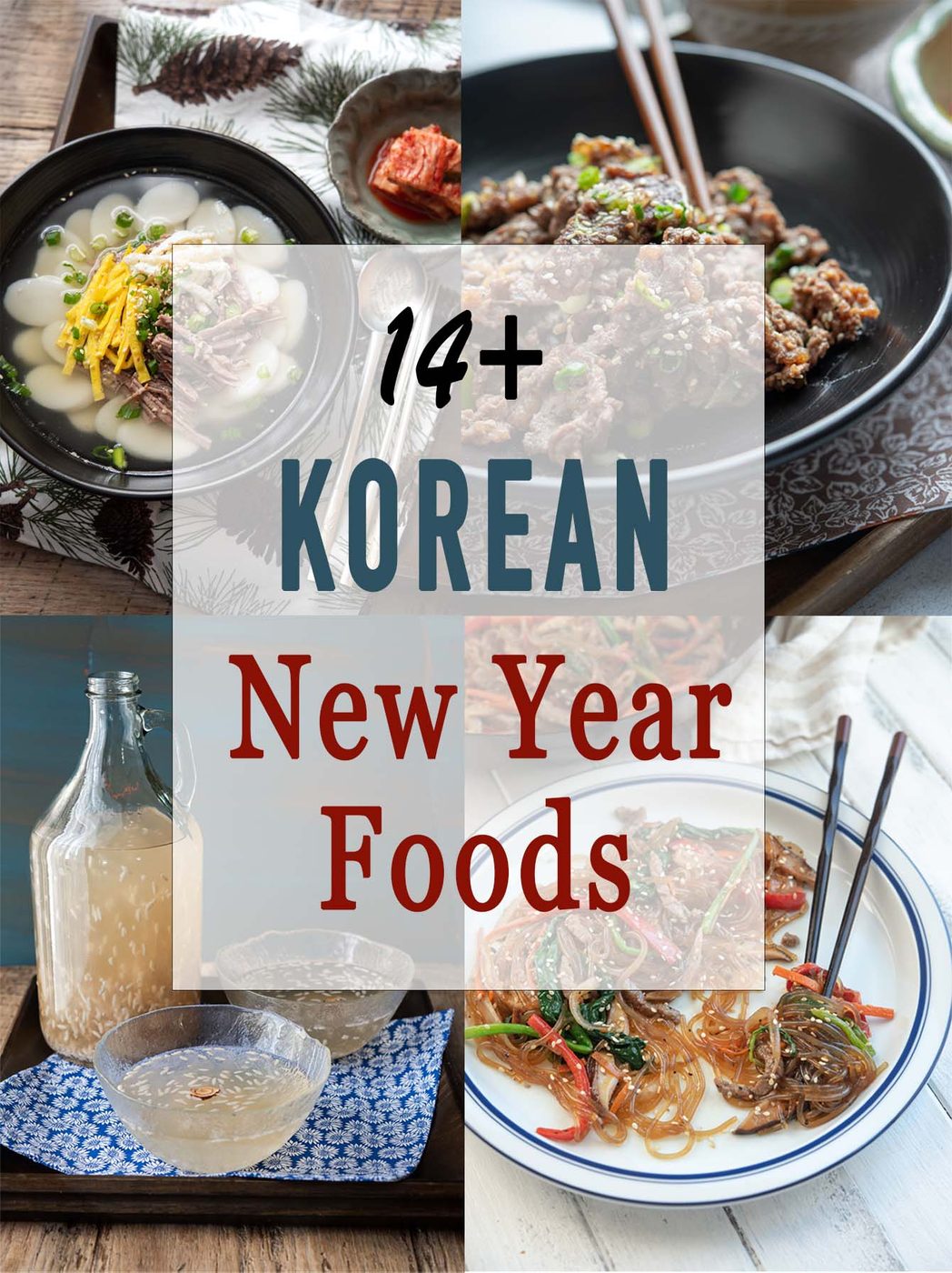 A recipe roundup for old-style Korean lunar New Year (Seollal) Foods and recipes
