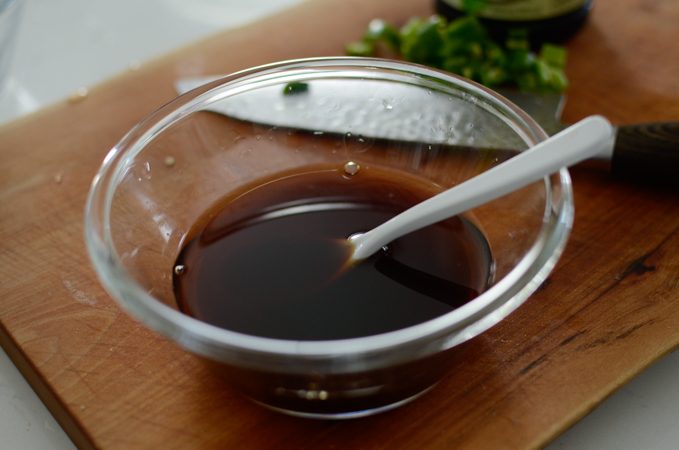 Soy sauce mixture for braising potatoes