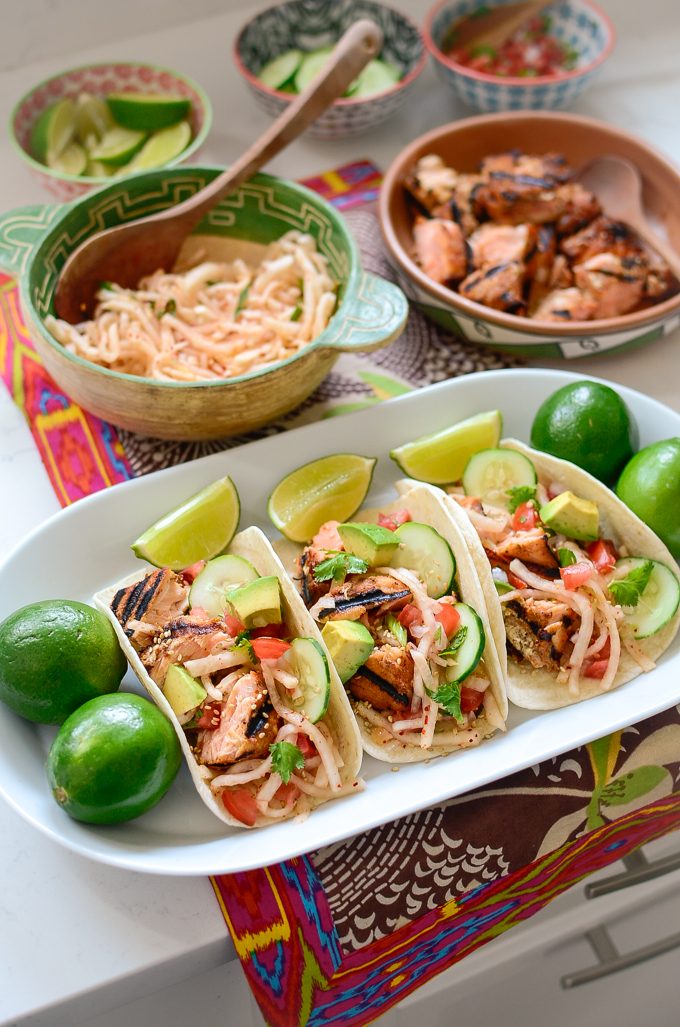 Korean Salmon Taco