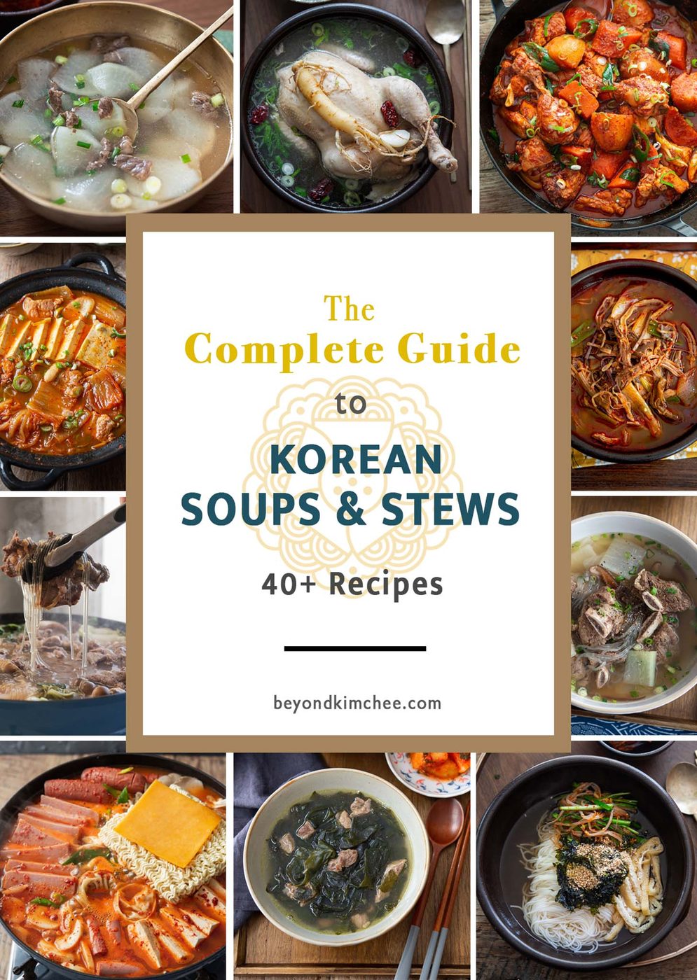 Collection of 40+ Korean soups and stews recipes