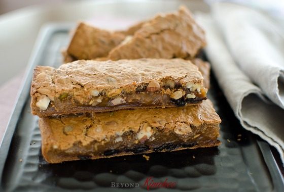 LA style sweet rice cake bars are gluten-free.