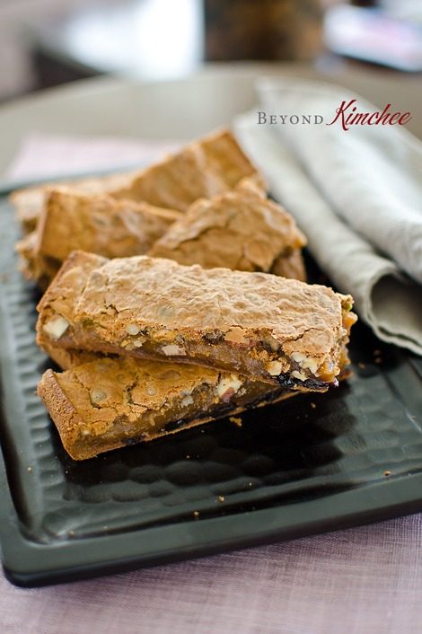 These Korean style sweet rice cake bars are originated by Korean immigrants in LA