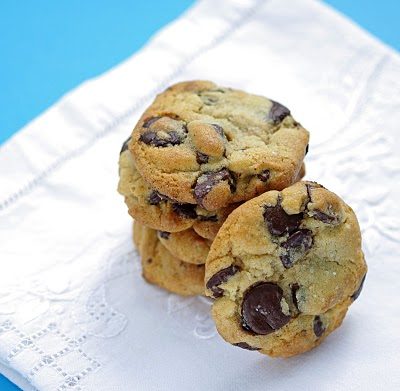 NY Times chocolate chip cookies, a home-kitchen plate