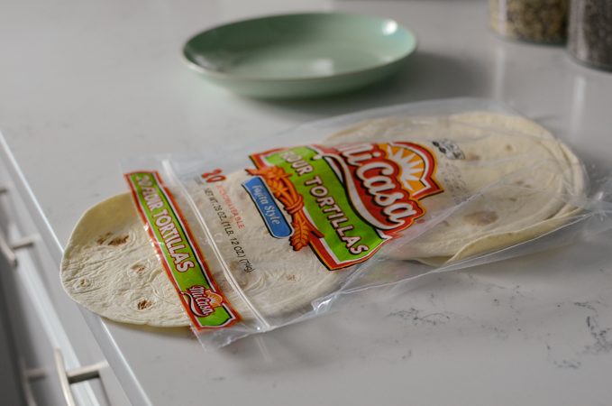 Short Breakfast Stuffed Tortilla Egg Roll
