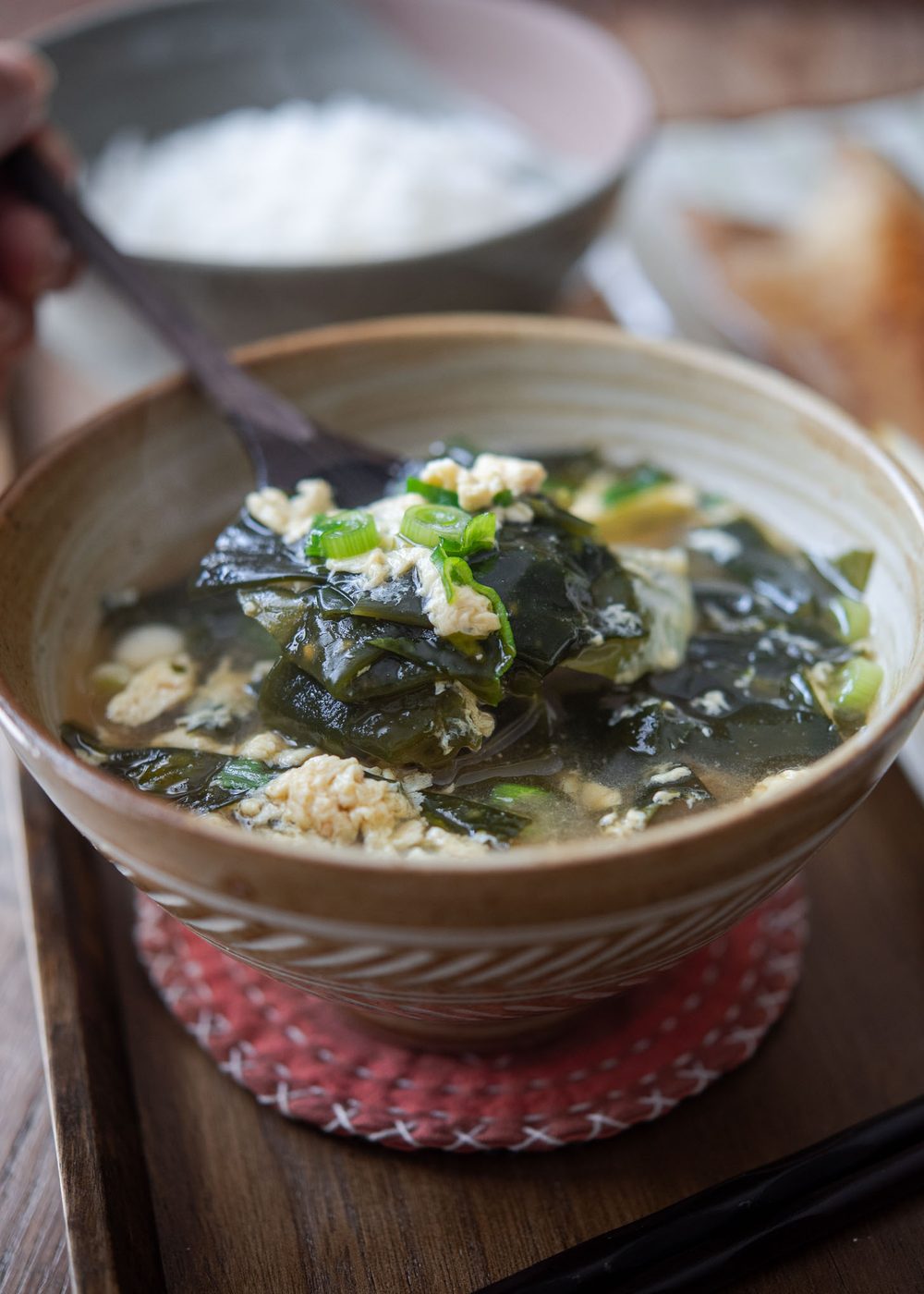 Korean seaweed egg drop soup is a steady breakfast soup to serve in no time.
