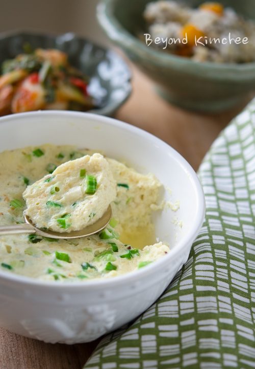 This savory Tofu and Egg Pudding is cooked in a microwave