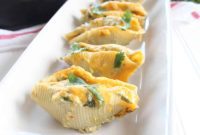 Baked Southwest Stuffed Shells with Creamy Verde Sauce