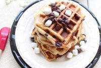 Decadent Gluten Free Smores Waffles
