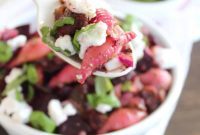 Roasted Crimson Beet Pasta Salad with Tangy Chèvre
