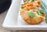 Zesty Buffalo Chicken Alfredo Filled Shells