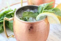 Sun-Kissed Peach Basil Mule