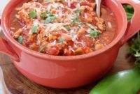 Zesty Slow Cooker Buffalo Chicken Chili