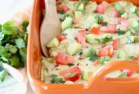 Cheesy Chicken Enchilada Bake