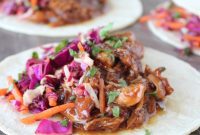 Fall Apart Korean BBQ Chicken Tacos