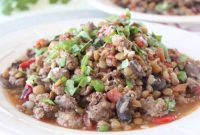 Hearty Mediterranean Sausage and Lentil Pot