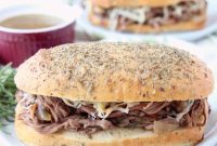 Juicy Slow Cooker Tri Tip French Dip