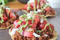 Smoky Chorizo Tostadas with Sweet Heat Watermelon Serrano Salsa