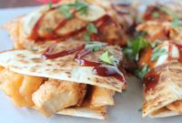 Peachy Keen BBQ Chicken & Bacon Quesadilla
