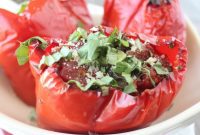 Tuscan Slow Cooker Stuffed Peppers