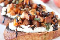 Caramelized Butternut Apple Crostini