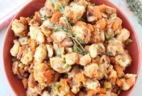 Melt-in-Your-Mouth Slow Cooker Sweet Potato Stuffing