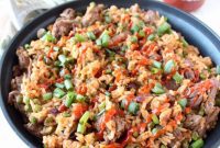 Spicy Sriracha Steak Fried Rice