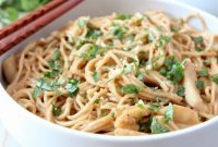 Creamy Thai Peanut Chicken Noodles