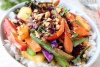 Vibrant Thai Peanut Pineapple Bowl
