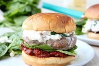 Gourmet Spinach Artichoke Turkey Burgers