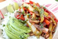Vibrant Veggie Fajita Rice Bowl