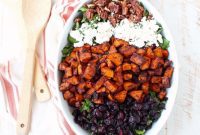 Chili Roasted Sweet Potato Cranberry Harvest Salad
