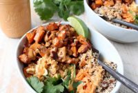 Vibrant Thai Peanut Sweet Potato Bowl