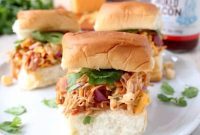 Sweet & Smoky BBQ Chicken Salad Sliders