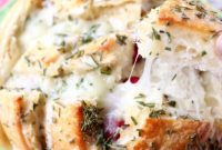 Savory Cranberry Turkey Mozzarella Tear-and-Share Loaf