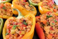 Loaded Buffalo Chicken Peppers