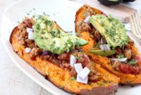 Smoky Chipotle Sweet Potato Boats