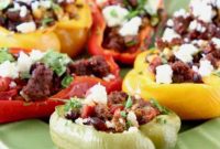 Smoky Chorizo-Stuffed Bell Peppers